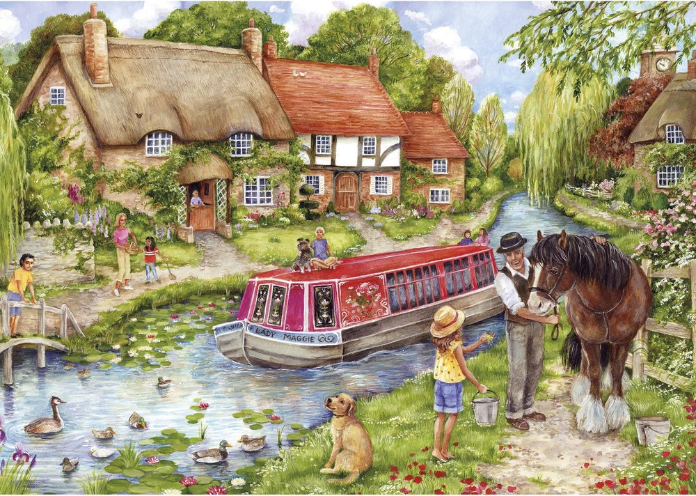 Artwork: Drifting Downstream – 500 Piece Jigsaw Puzzle (Gibsons)