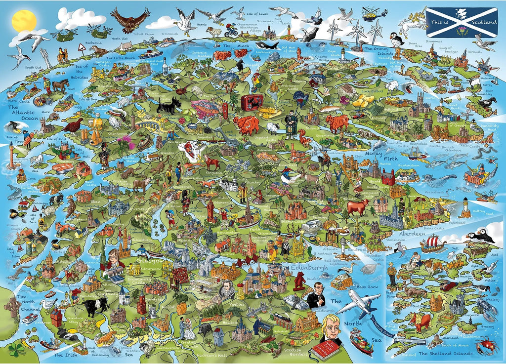 Artwork: This is Scotland – 1000 Piece Jigsaw Puzzle (Gibsons)