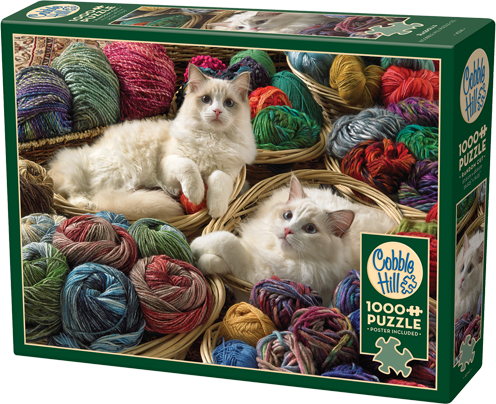 Ragdolls – 1000 Piece Jigsaw Puzzle (Cobble Hill) - Completed Puzzle
