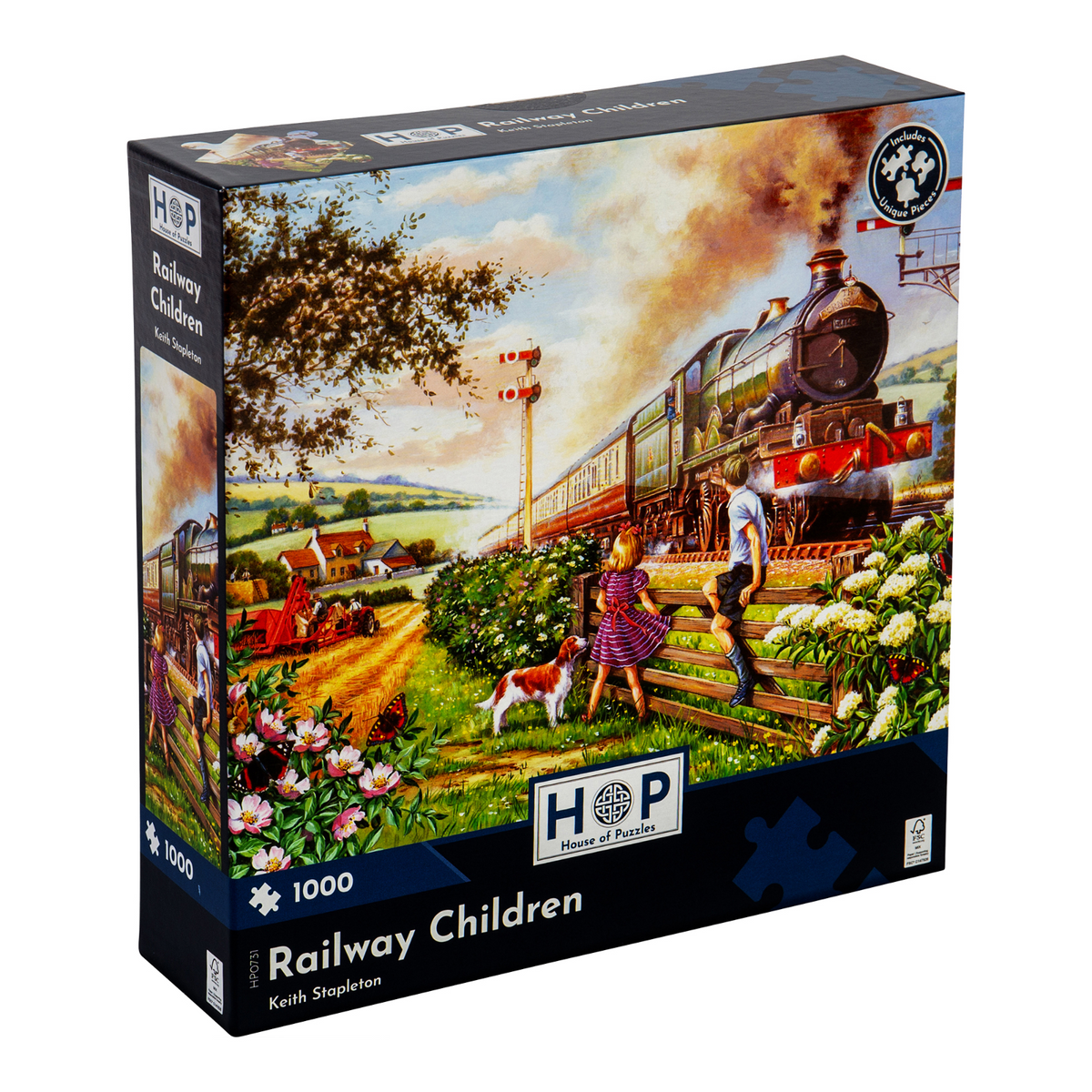 Box, turned left: Railway Children – 1000 Piece Jigsaw Puzzle (House of Puzzles)