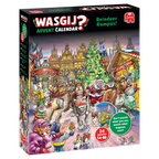 Wasgij Advent Calendar 2025: Reindeer Rumpus! – 24 x 54 Piece Jigsaw Puzzles (Wasgij)