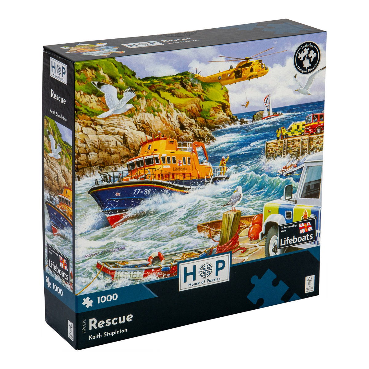 Box, turned right: Rescue – 1000 Piece Jigsaw Puzzle (House of Puzzles)