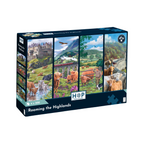 Box, turned right: Roaming the Highlands - 4 x 500 Piece Jigsaw Puzzle (House of Puzzles)