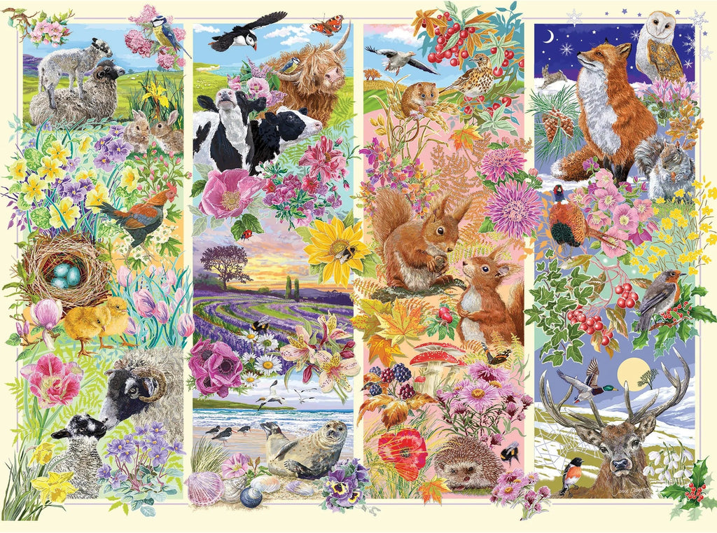 Artwork: Through the Seasons – 1000 Piece Jigsaw Puzzle (Gibsons)