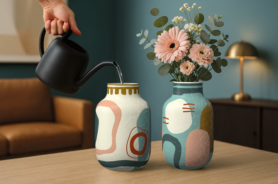 Vase Abstract Sage 3D Puzzle (Ravensburger) - Image 3