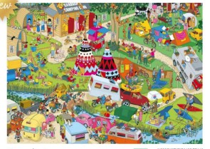 ** Pre-Order ** Gibsons - Jokesaws - Campsite Capers - 1000 Piece Jigsaw Puzzle