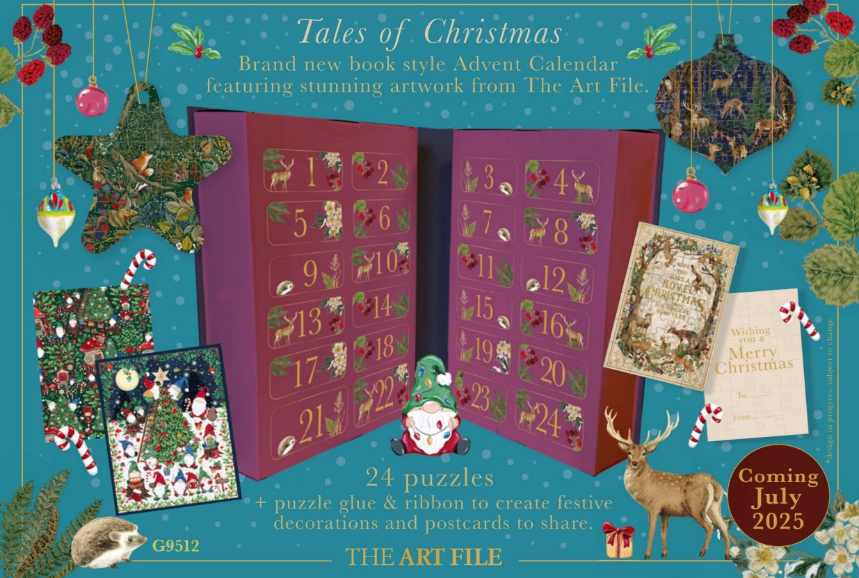 ** Pre-Order ** Gibsons - Tales of Christmas Advent Jigsaw Calandar (2025) - 1000 Piece Jigsaw Puzzle