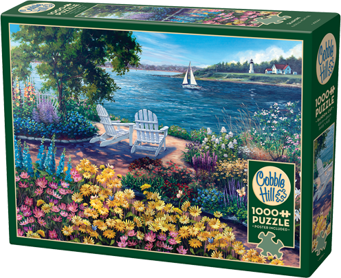 Box, straight on: Seashore - 1000 Piece Jigsaw Puzzle (Cobble Hill)