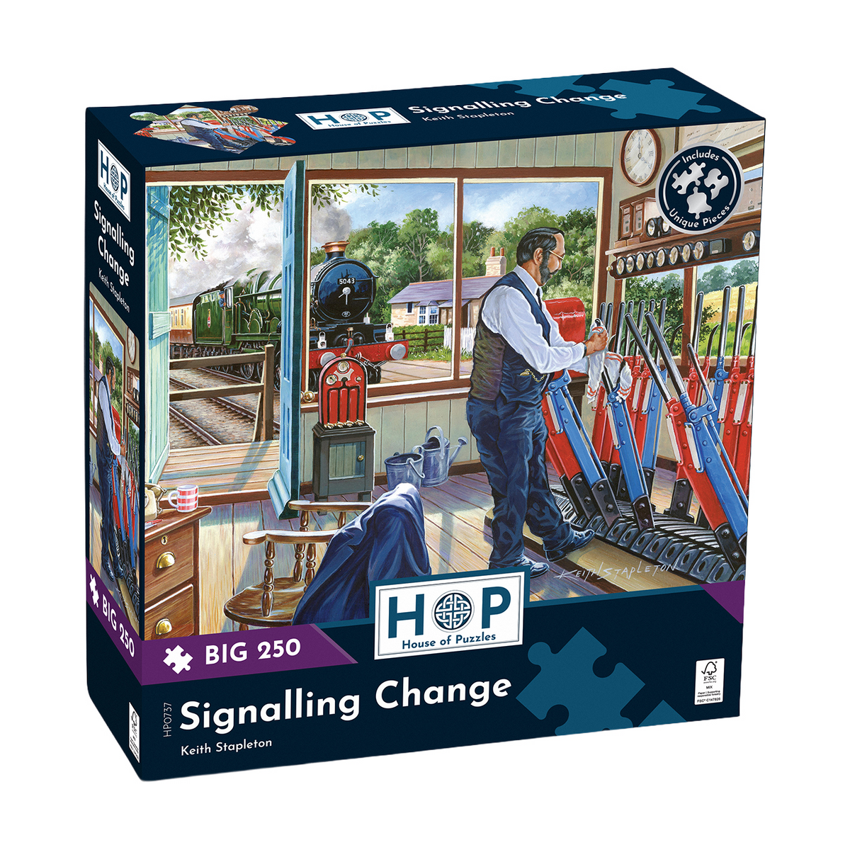 Box, turned right: Signalling Change – 250 Piece Jigsaw Puzzle (House of Puzzles)