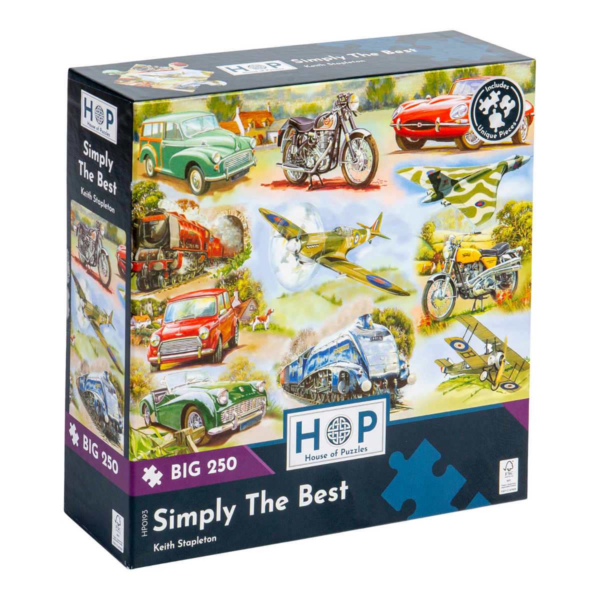 Box, turned right: Simply The Best – 250 Piece Jigsaw Puzzle (House of Puzzles)