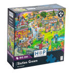 Box, turned right: Sixties Green – 250 Piece Jigsaw Puzzle (House of Puzzles)