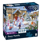 Box, turned right: Snow Family – 250 Piece Jigsaw Puzzle (House of Puzzles)