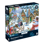Box, turned right: Snowman's View – 1000 Piece Jigsaw Puzzle (House of Puzzles)