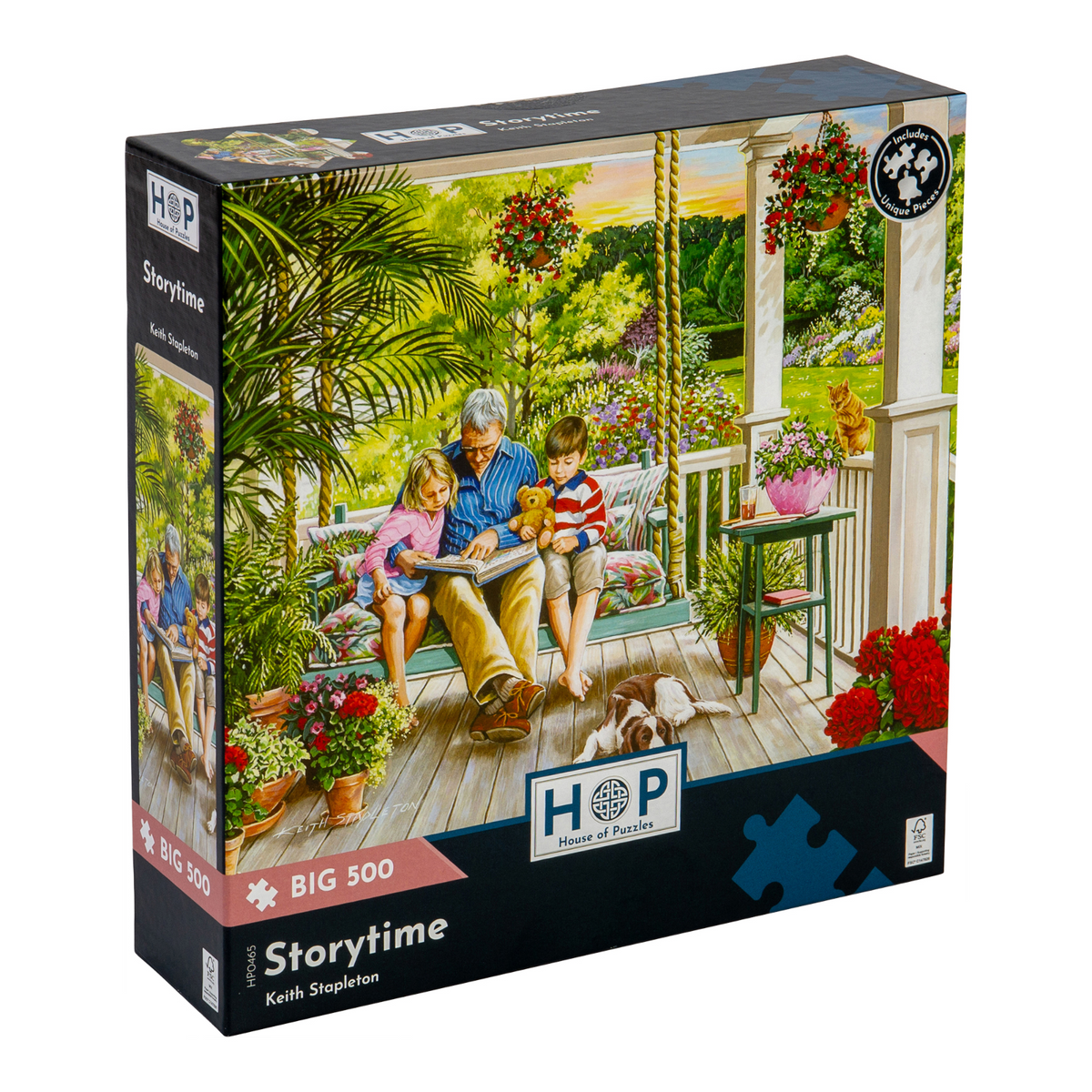 Box, turned right: Storytime – 500 Piece Jigsaw Puzzle (House of Puzzles)