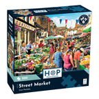 Box, turned right: Street Market – 500 Piece Jigsaw Puzzle (House of Puzzles)