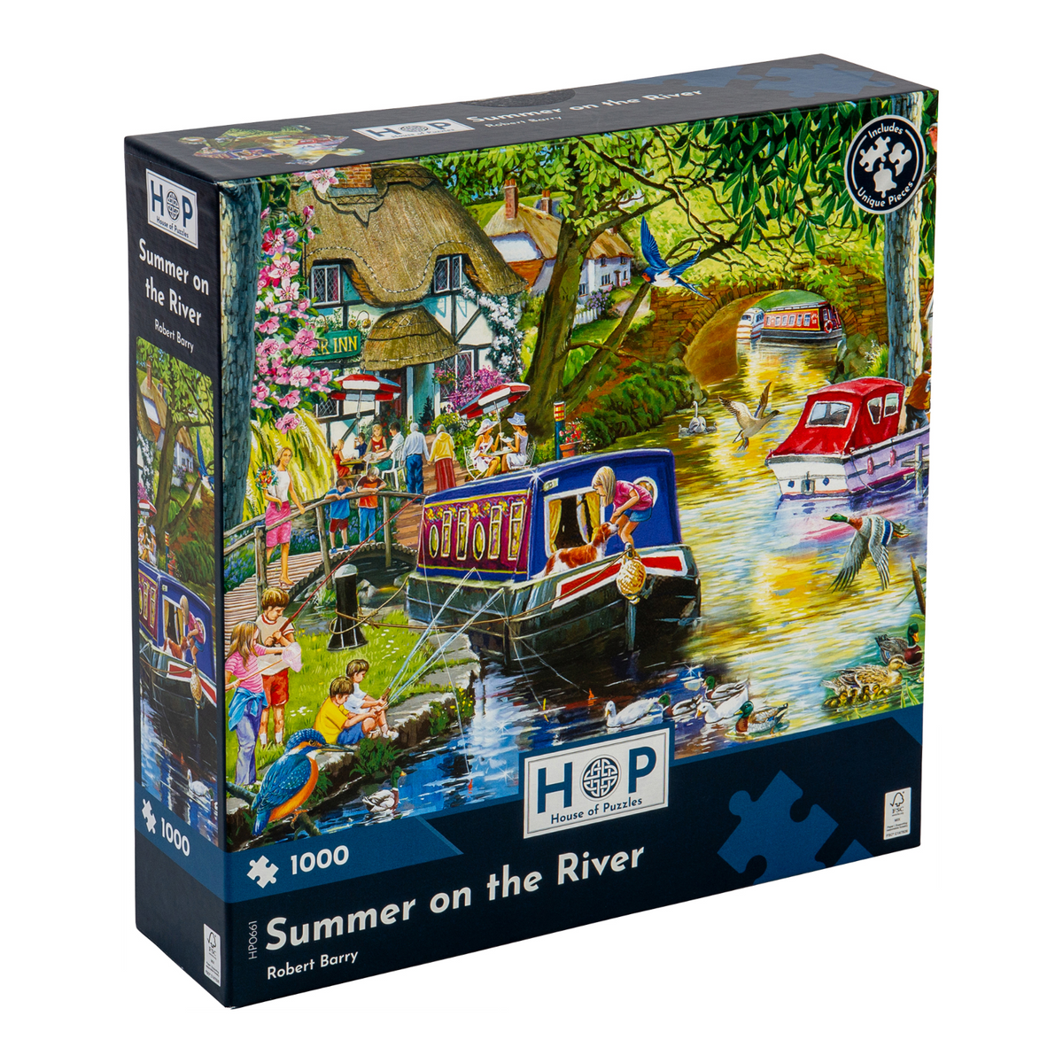 Box, turned right: Summer on the River – 1000 Piece Jigsaw Puzzle (House of Puzzles)