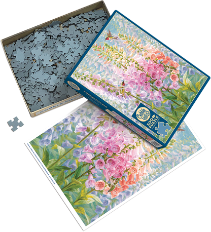 Box open: Summer Rainbow - 500 Piece Jigsaw Puzzle (Cobble Hill)