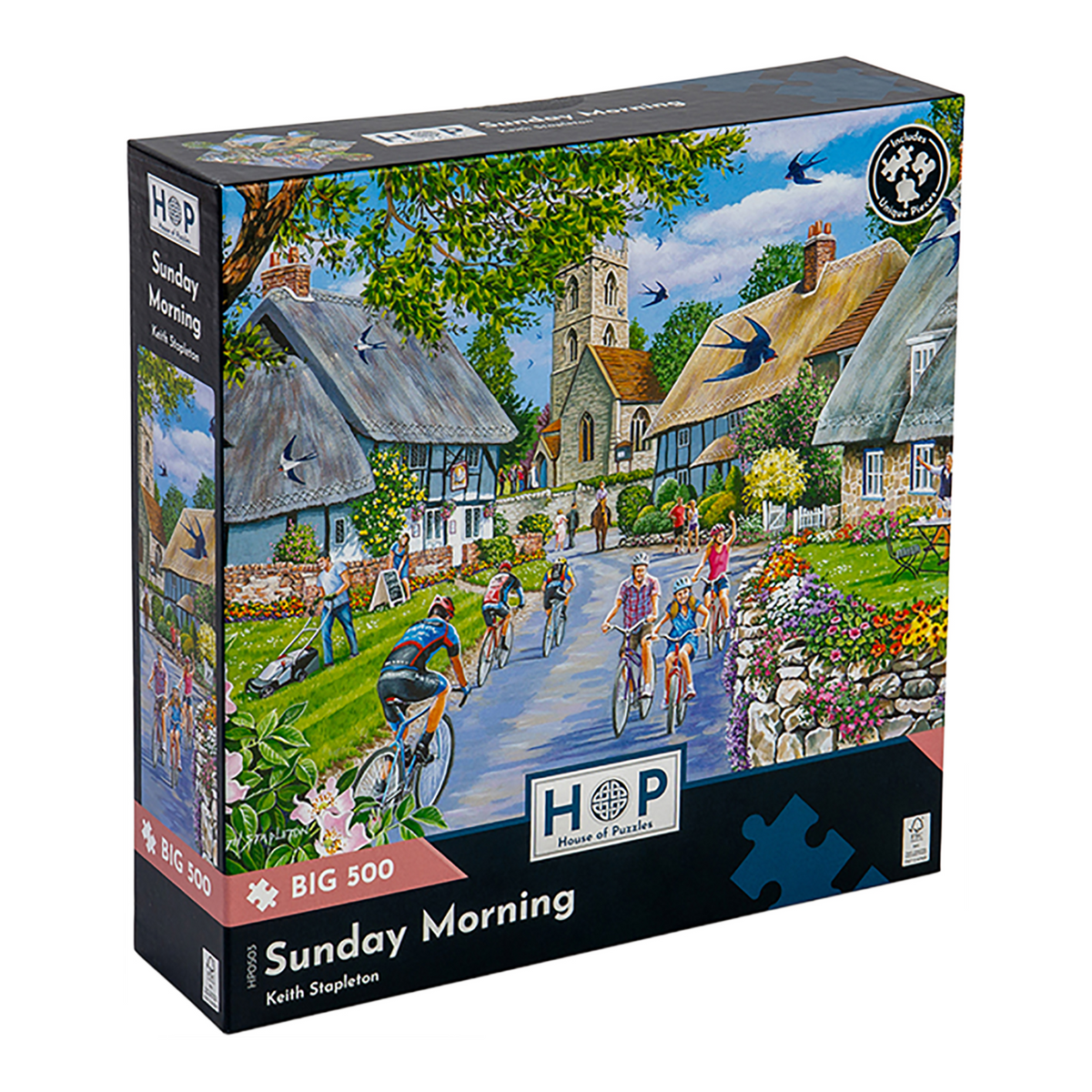 Box, turned right: Sunday Morning – 500 XL Piece Jigsaw Puzzle (House of Puzzles)
