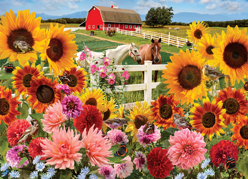 Sunflower Farm – 1000 Piece Jigsaw Puzzle (Cobble Hill)