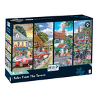 Box, turned right: Tales From The Tavern – 4 x 500 Piece Jigsaw Puzzle (House of Puzzles)