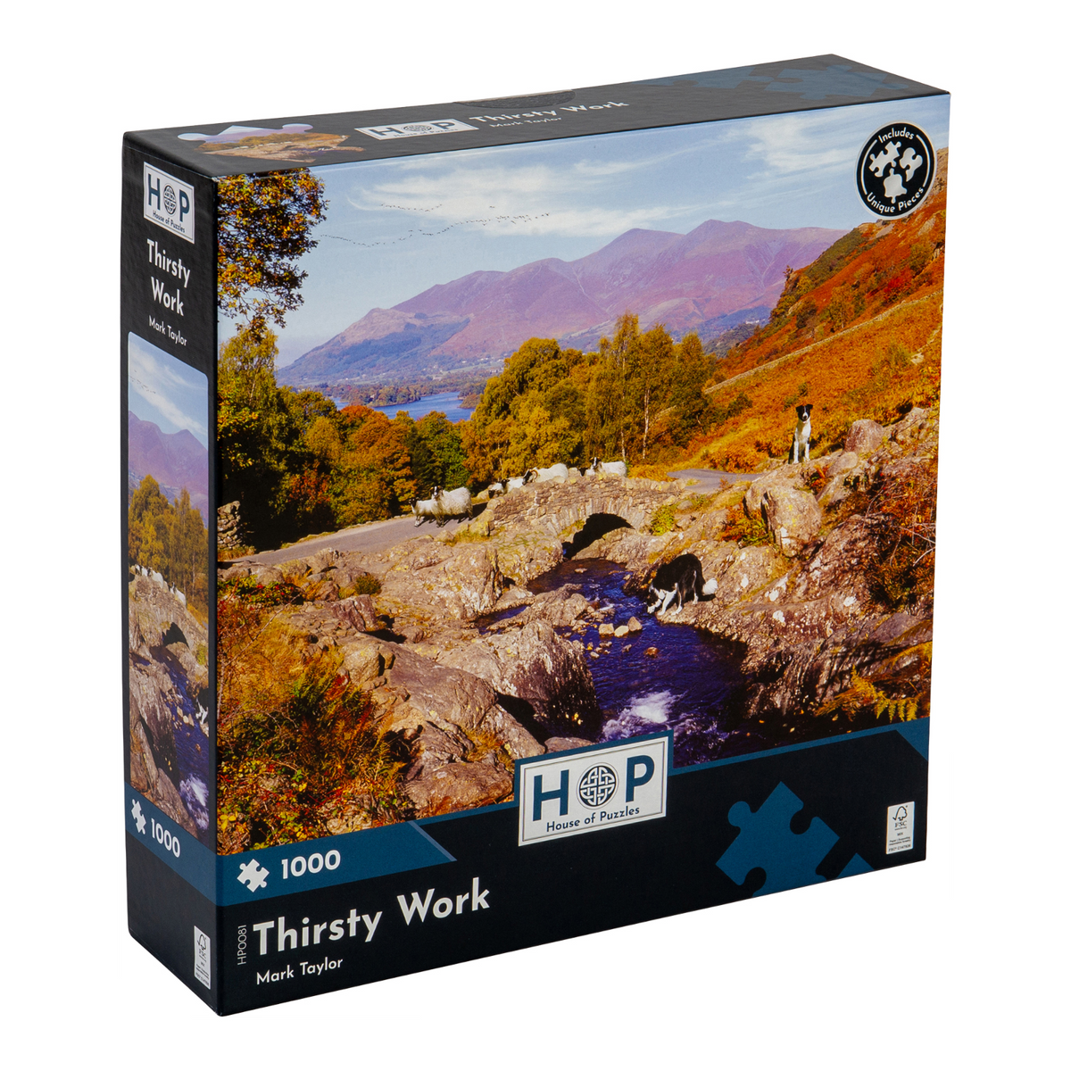 Box, turned right: Thirsty Work – 1000 Piece Jigsaw Puzzle (House of Puzzles)