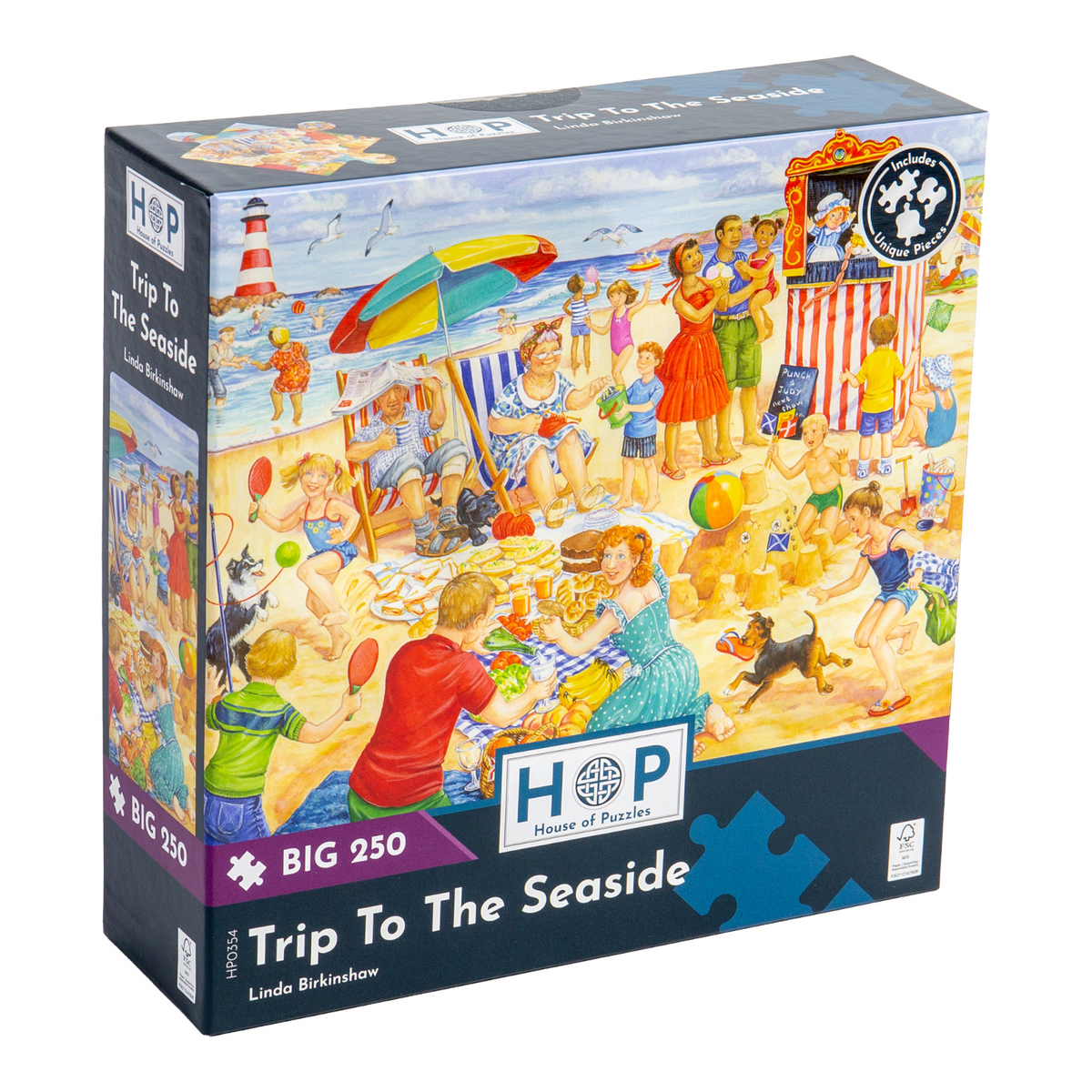 Box, turned right: Trip To The Seaside – 250 Piece Jigsaw Puzzle (House of Puzzles)