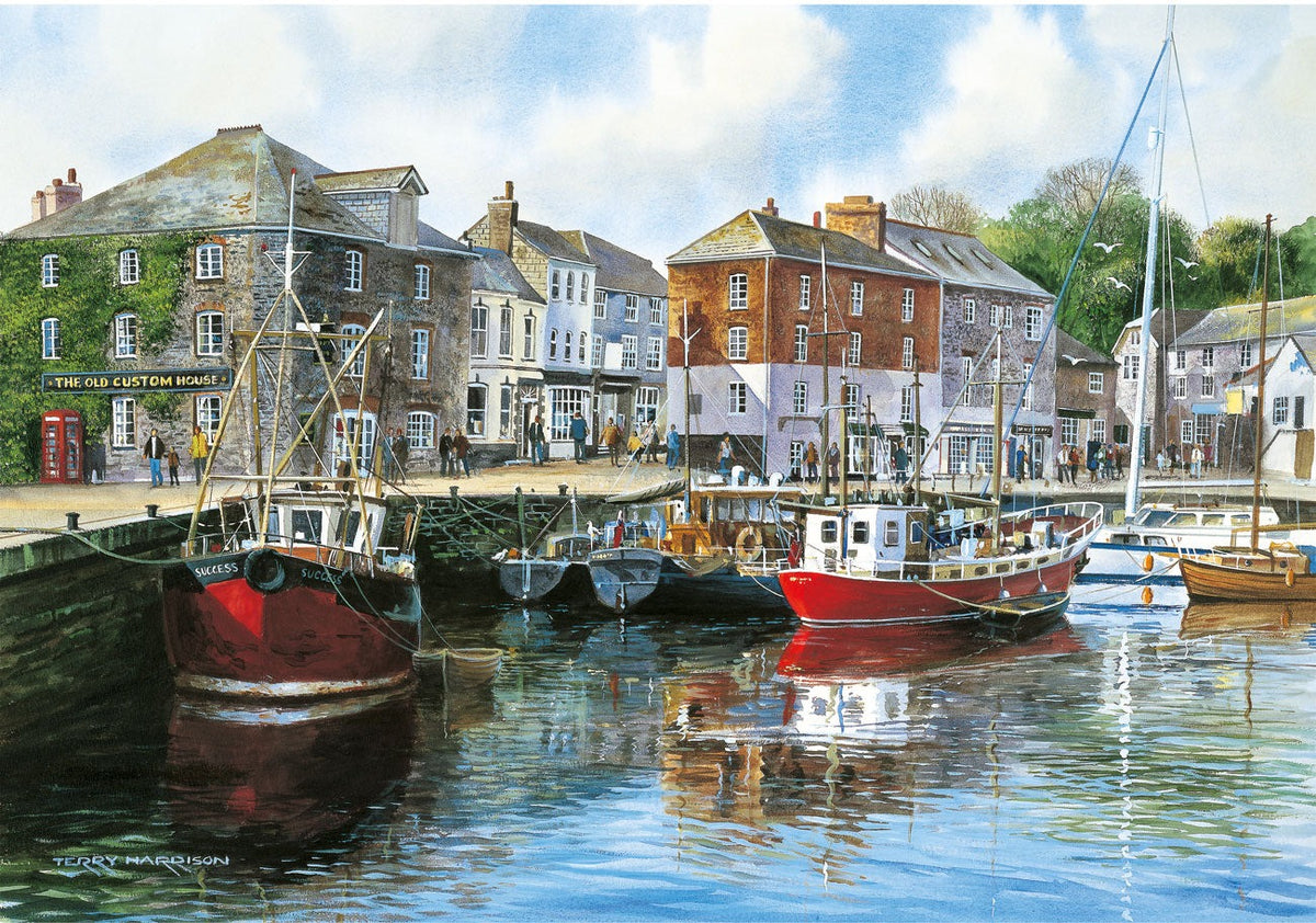 Artwork, puzzle 4 of 4: Cornwall By The Sea by Terry Harrison - 4 x 500 Piece Jigsaw Puzzle (Gibsons)