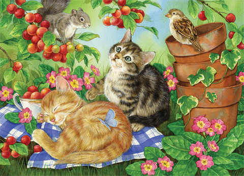 Under the Cherry Tree – 350 Piece Jigsaw Puzzle (Cobble Hill)