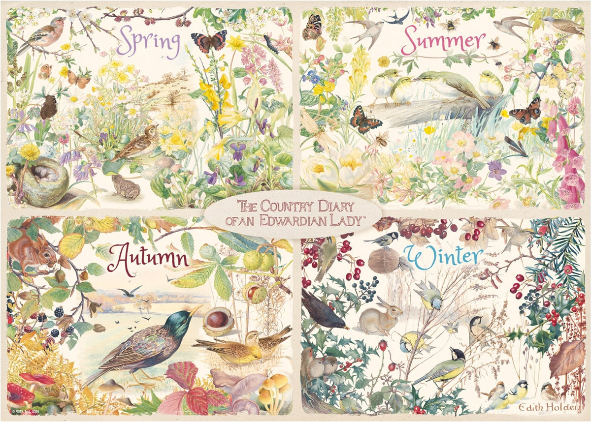 Artwork: The Country Diary 4 Seasons – 1000 Piece Jigsaw Puzzle (Falcon de luxe)
