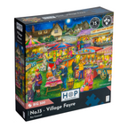 Box, turned left: Village Fayre – 500 XL Piece Jigsaw Puzzle (House of Puzzles)