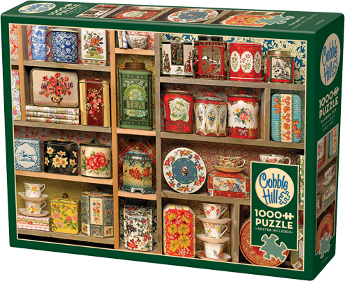 Vintage Tins – 1000 Piece Jigsaw Puzzle (Cobble Hill)