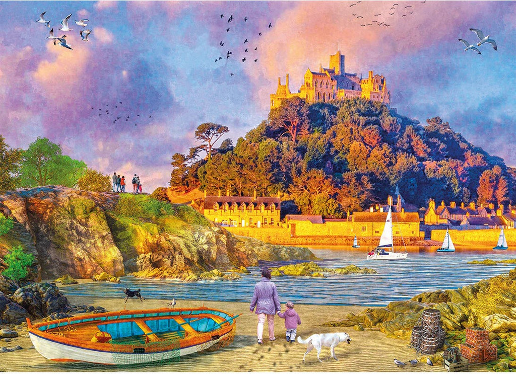 Artwork: St Michael's Mount by Dominic Davison - 1000 Piece Jigsaw Puzzle (Gibsons)