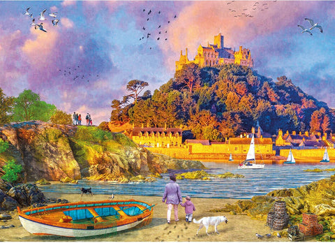 Artwork: St Michael's Mount by Dominic Davison - 1000 Piece Jigsaw Puzzle (Gibsons)