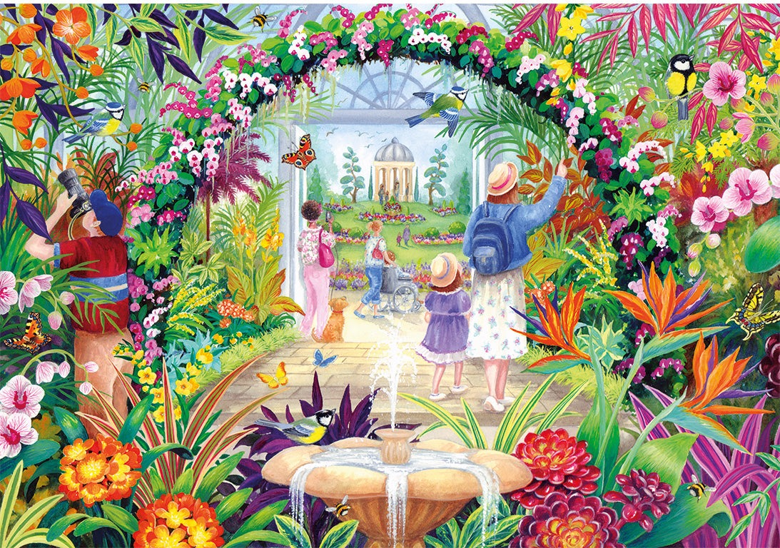 Artwork: Botanical Blooms – 500 Piece Jigsaw Puzzle (Gibsons)