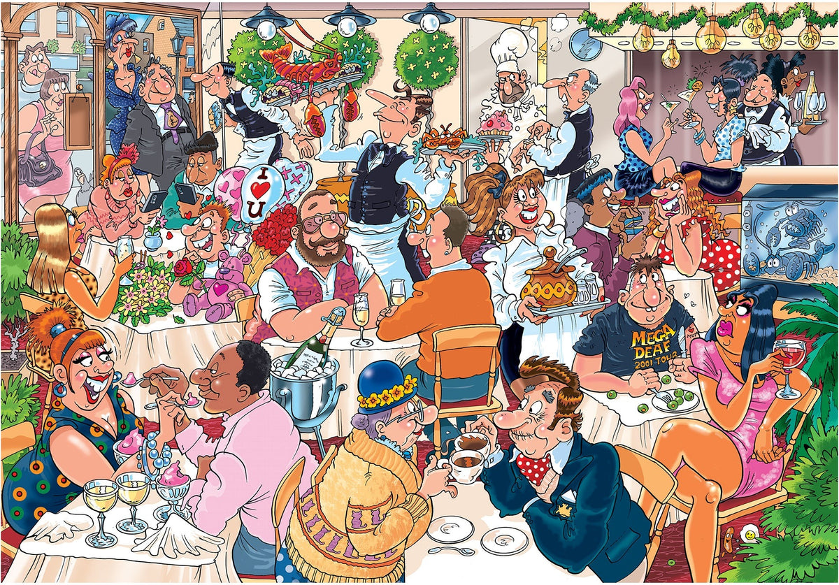 Artwork: Wasgij Mystery 26: Date Night! – 1000 Piece Jigsaw Puzzle (Wasgij)