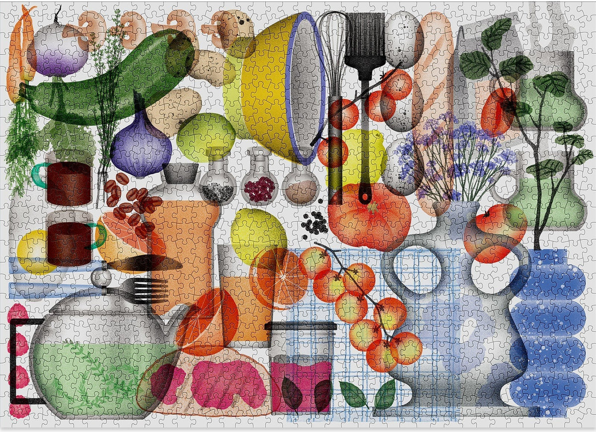 Artwork: Kitchen – 1000 Piece Jigsaw Puzzle (Cloudberries)