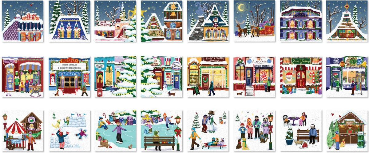 Artwork: Advent Calendar: Christmas Town Fair – Jigsaw Puzzle (Eurographics)