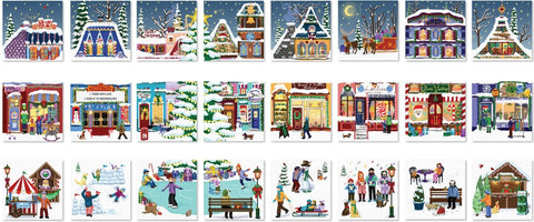Artwork: Advent Calendar: Christmas Town Fair – Jigsaw Puzzle (Eurographics)