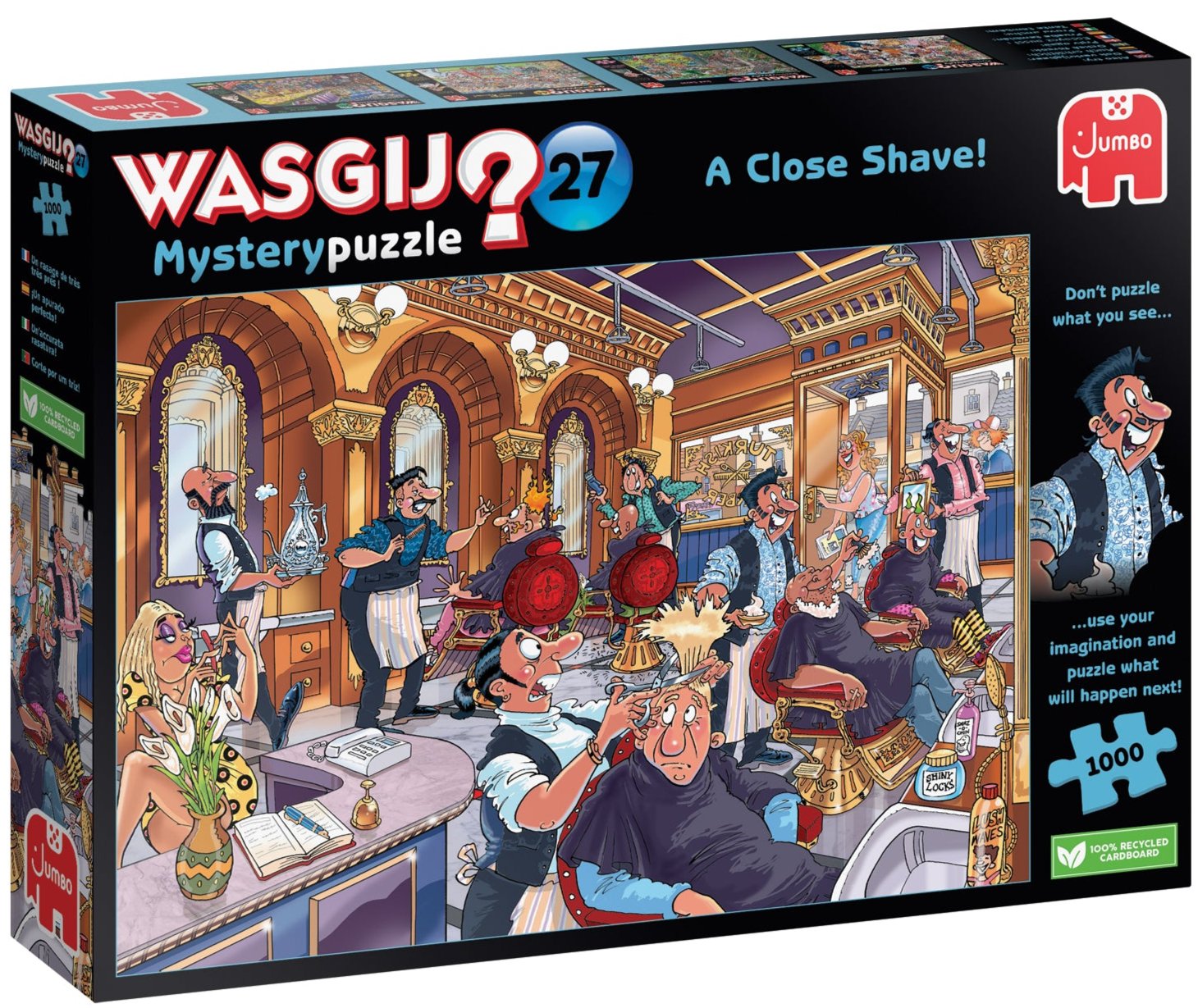 Wasgij Mystery 27: A Close Shave! – 1000 Piece Jigsaw Puzzle (Wasgij)