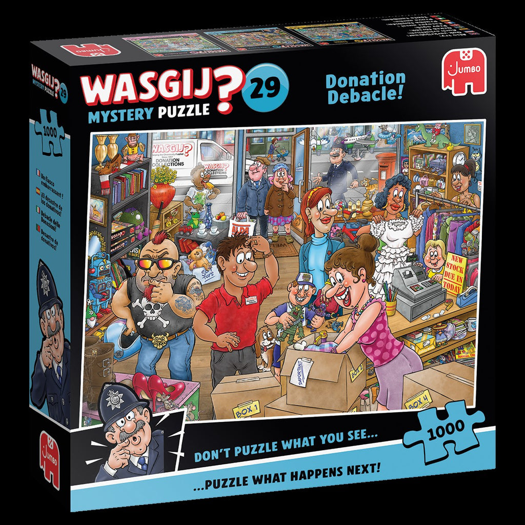 Wasgij Mystery 29: Donation Debacle! – 1000 Piece Jigsaw Puzzle (Wasgij)