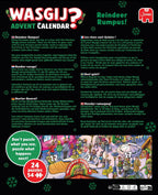 Wasgij Advent Calendar 2025: Reindeer Rumpus! – 24 x 54 Piece Jigsaw Puzzles (Wasgij)