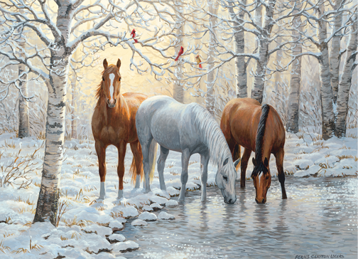 Winter Trio – 1000 Piece Jigsaw Puzzle (Cobble Hill)