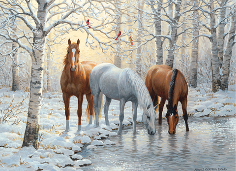 Winter Trio – 1000 Piece Jigsaw Puzzle (Cobble Hill)