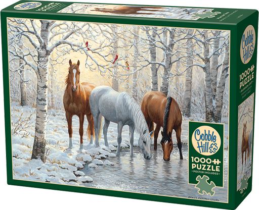 Winter Trio – 1000 Piece Jigsaw Puzzle (Cobble Hill)