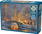 Box, turned left: Winter in the Park - 500 Piece Jigsaw Puzzle (Cobble Hill)