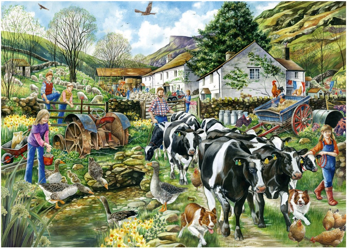Artwork: Another Day On The Farm – 1000 Piece Jigsaw Puzzle (Falcon de luxe)