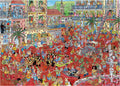 Artwork: The Tomato Battle by Jan Van Haasteren – 1000 Piece Jigsaw Puzzle (Jan van Haasteren)