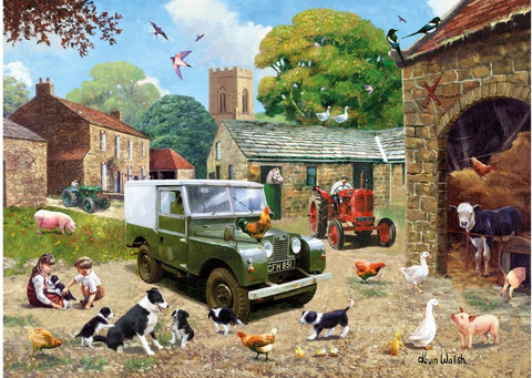 Artwork: Down on The Farm by Kevin Walsh – 1000 Piece Jigsaw Puzzle (Kidicraft)