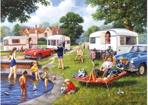 Artwork: Caravan Holiday by Kevin Walsh – 1000 Piece Jigsaw Puzzle (Kidicraft)