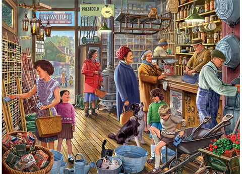 Artwork: Ye Olde Hardware Shoppe by Steve Crisp – 1000 Piece Jigsaw Puzzle (Kidicraft)